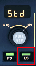 LS button on glareshield